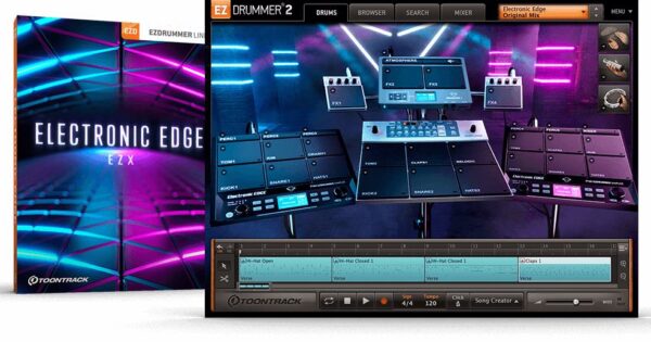 Toontrack Electronic Edge EZX software virtual instrument midiware strumenti musicali