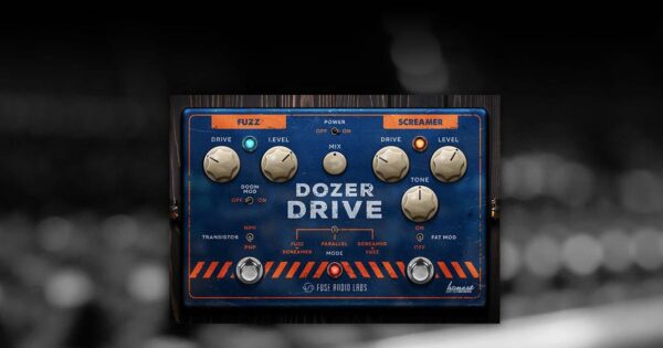 Fuse Audio Labs Dozer Drive plug-in pedale per chitarra software virtual fuzz screamer strumentimusicali