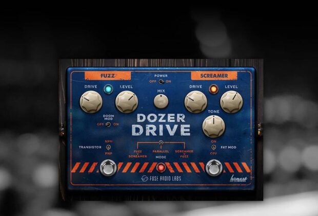 Fuse Audio Labs Dozer Drive plug-in pedale per chitarra software virtual fuzz screamer strumentimusicali