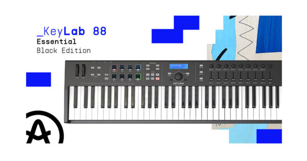 Arturia KeyLab Essential 88 Black Edition midi controller master keyboard tastiera midiware strumentimusicali