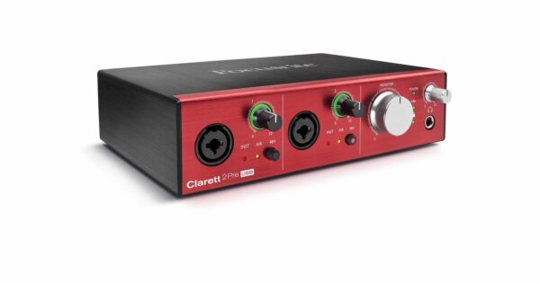 Focusrite Clarett2Pre USB hardware interfaccia audio home studio recording luca pilla test review recensione algam eko strumentimusicali