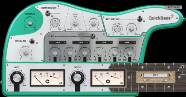 United Plugins QuickBass free gratis freeware software basso amp rig processing strumentimusicali