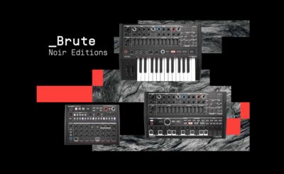 Arturia Brute Noir Editions minibrute drumbrute impact midiware strumentimusicali drum machine synth hardware digital