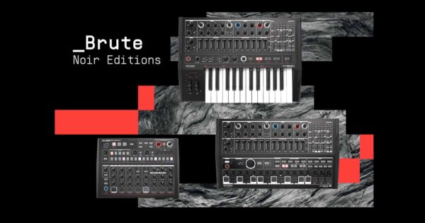 Arturia Brute Noir Editions minibrute drumbrute impact midiware strumentimusicali drum machine synth hardware digital