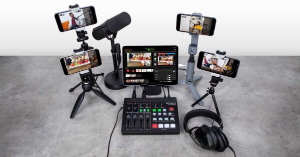 Roland AeroCaster hardware interfaccia audio video live streaming strumentimusicali