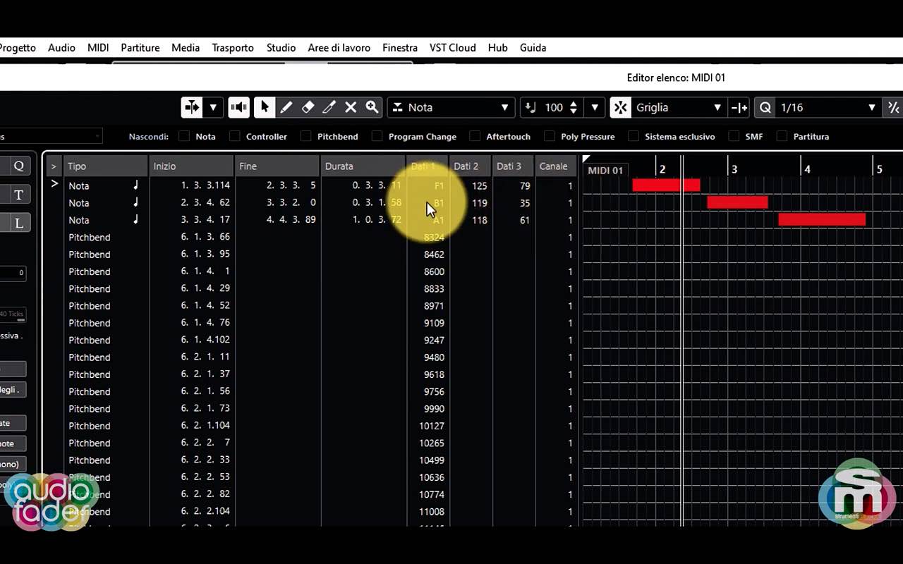 Tutorial Steinberg Cubase, il MIDI - parte 3