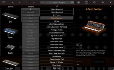 Ik Multimedia Syntronik 2 CS player virtual instrument soft synth sintetizzatore virtuale producer free freeware gratis leo curriale strumentimusicali