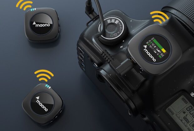 Maono AU-WM82 wireless microfono audio per video frenexport strumentimusicali