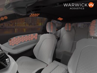 Warwick Acoustics ElectroAcoustic Panel automotive audio auto ecosostenibilità strumentimusicali