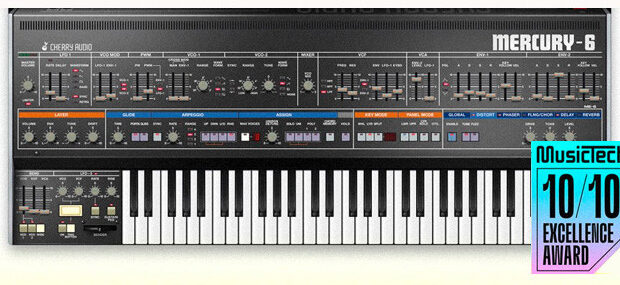 Cherry Audio Mercury-6 virtual synth emulator Roland Jupiter 6 news smstrumentimusicali.it