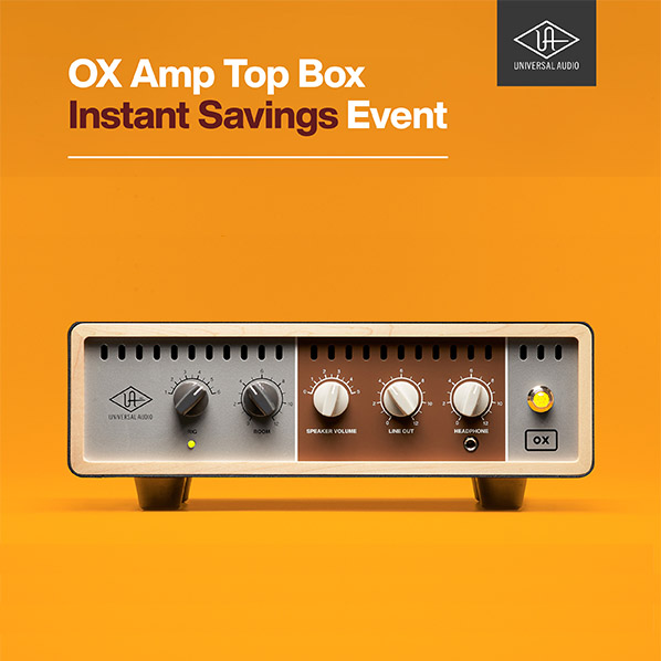 Universal Audio OX Amp Top Box UAFX pedali universal audio ox live use promozione offerta software hardware news audiofader.com