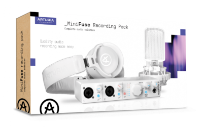 Arturia MiniFuse Recording Pack bundle all-in-one MiniFuse 2 streaming broadcasting recording mixing ableton news midiware smstrumentimusicali.it