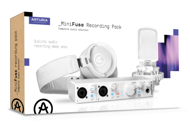 Arturia MiniFuse Recording Pack bundle all-in-one MiniFuse 2 streaming broadcasting recording mixing ableton news midiware smstrumentimusicali.it