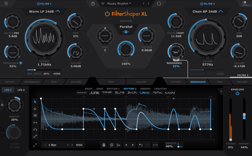 cableguys filtershaper xl plug-in modulator filter lfo envelope reboot filtershaper 3 newsaudiofader.com