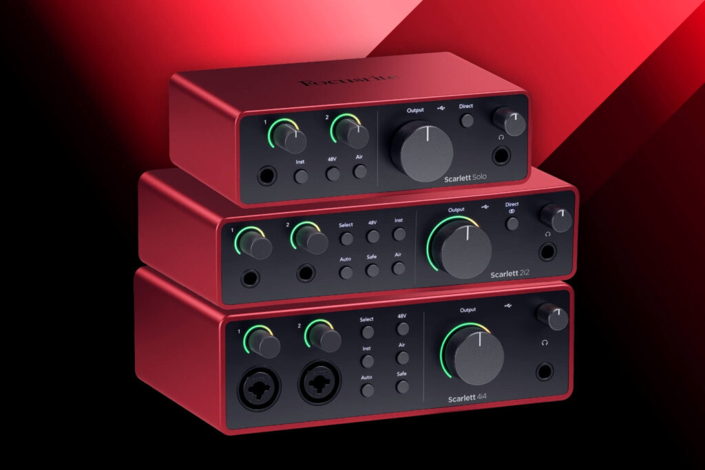 focusrite scarlett audio interface 4th generation 4i4 2i2 solo news algam eko audiofader.com
