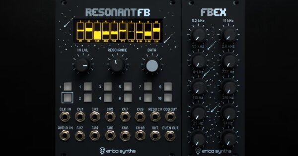 EricaSynths GraphicResonantFilterbank Expander modulare sintetizzatori Eurorack news smstrumentimusicali