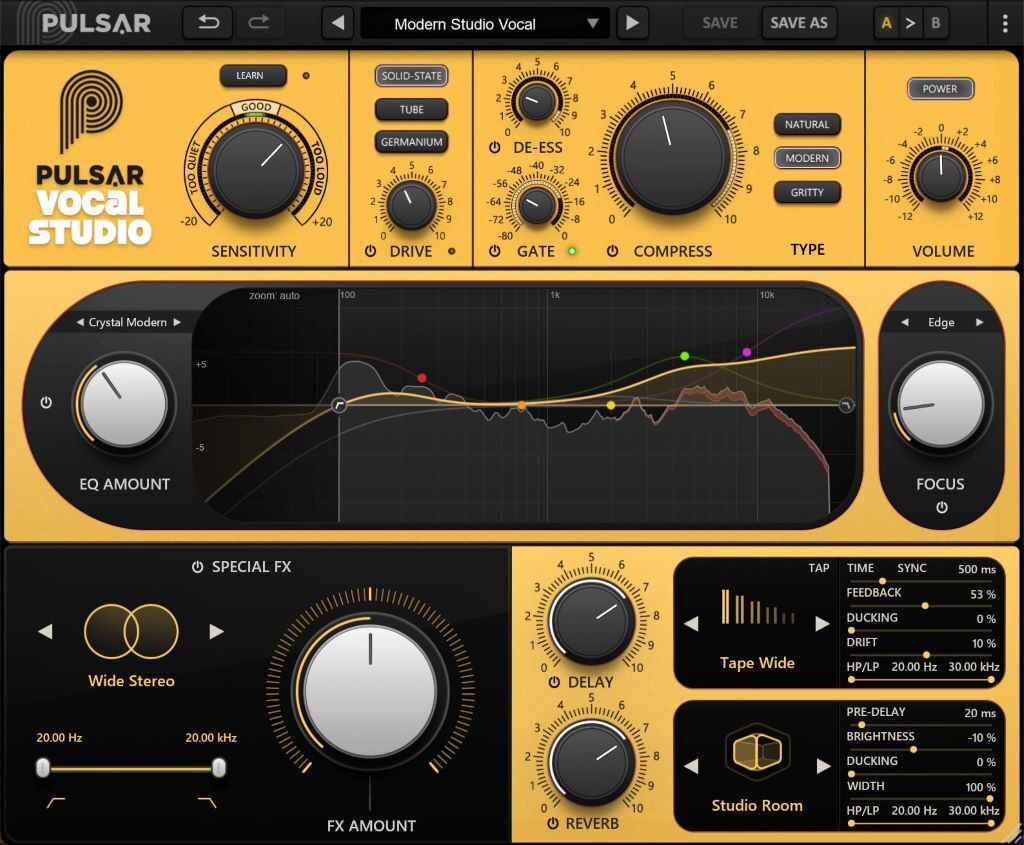 pulsar vocal studio