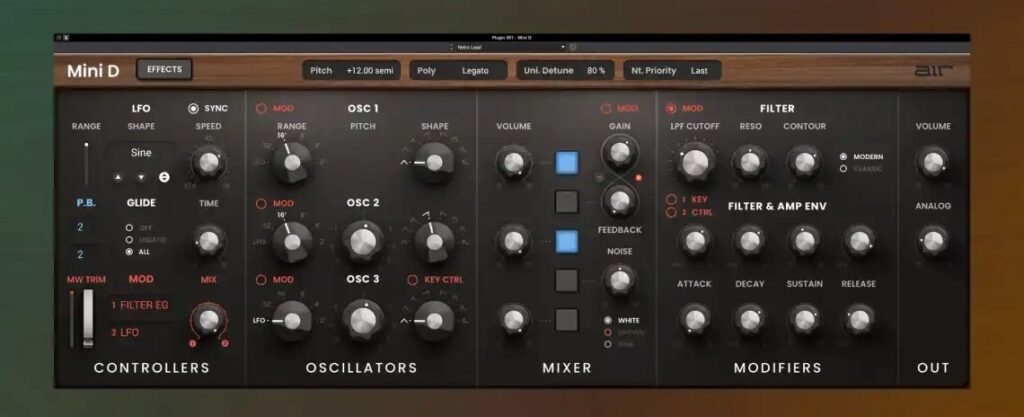 air synth month