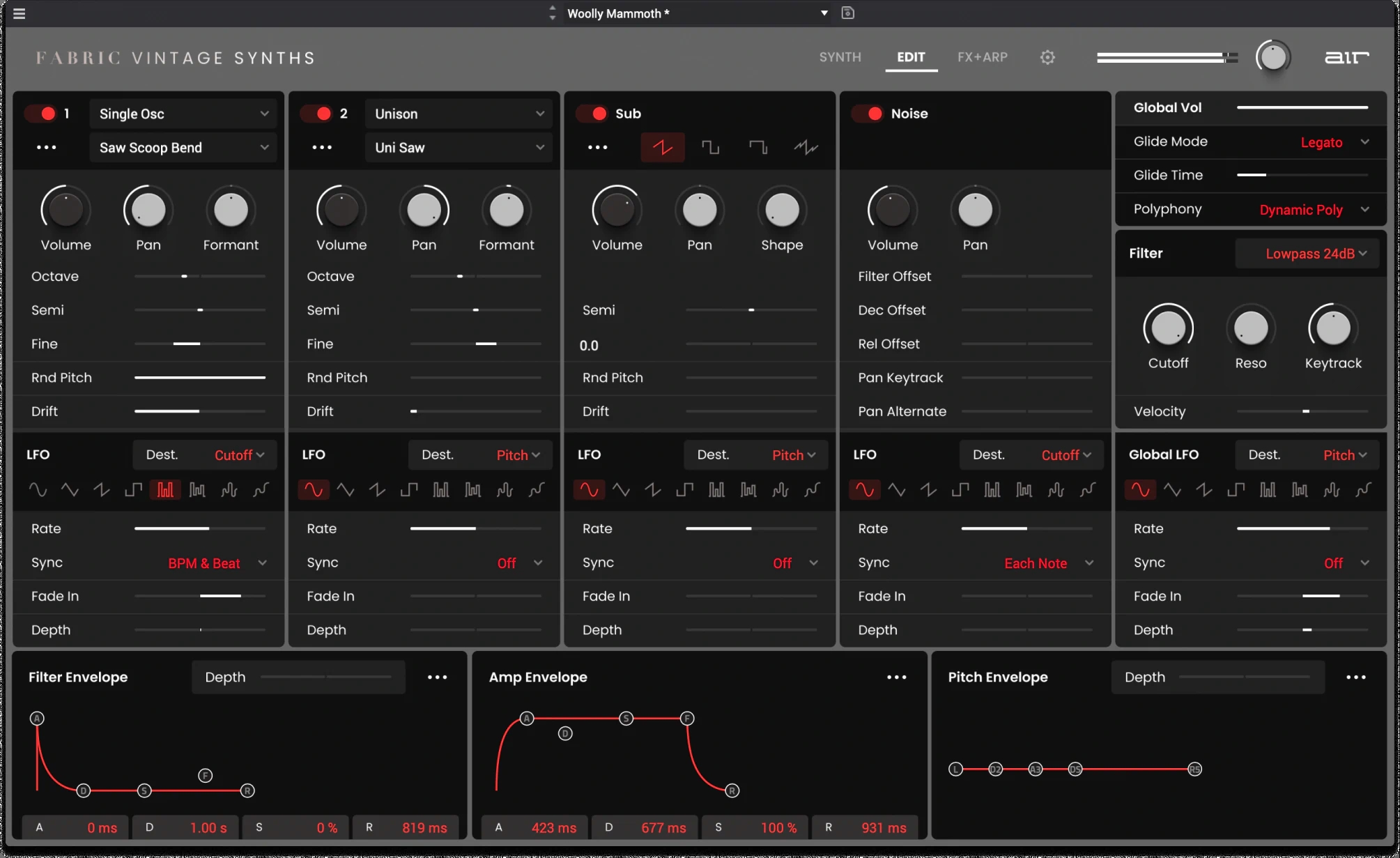 air fabric vintage synths