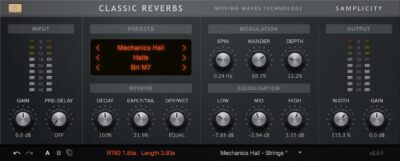 samplicity classic reverb