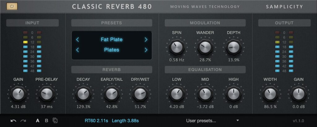 samplicity classic reverb