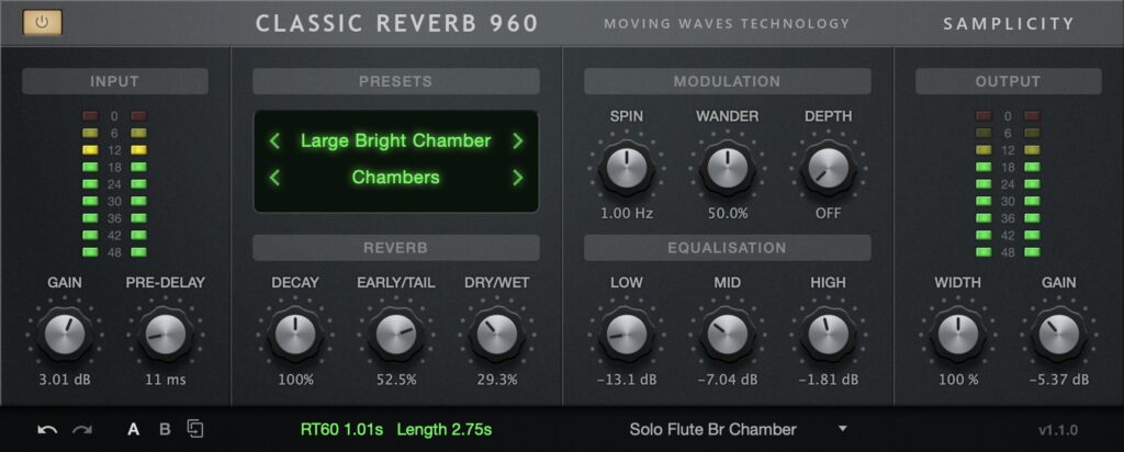 samplicity classic reverb