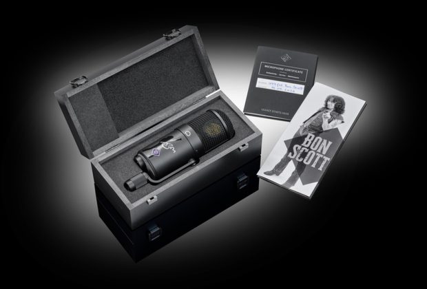 Neumann U 47 fet Bon Scott Edition, Bon Scott, Neumann U47 fet, AC/DC, microfono, Neumann, edizione limitata, studio recording