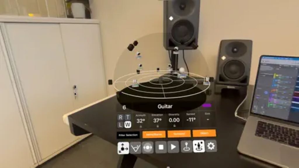 Neumann VIS review Virtual Immersive Studio Neumann Apple Vision Pro mixing immersivo Dolby Atmos Spatial Audio Riccardo Gerbi