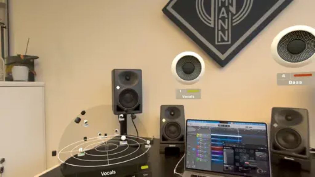 Neumann VIS review Virtual Immersive Studio Neumann Apple Vision Pro mixing immersivo Dolby Atmos Spatial Audio Riccardo Gerbi