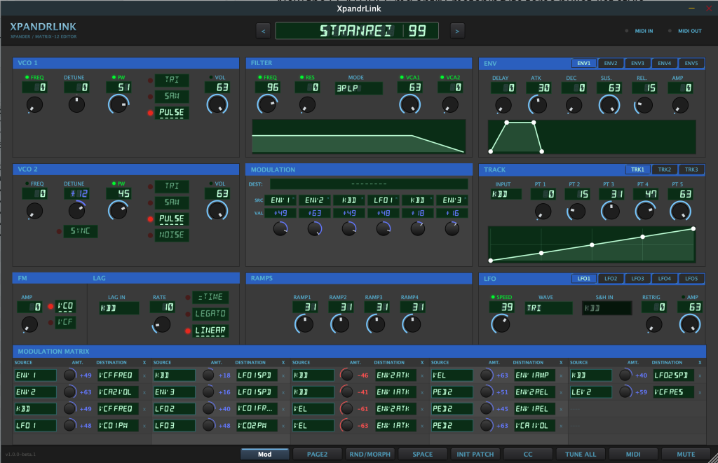 xpandrlink Oberheim Xpander editor, Matrix-12 editor, editor VST3 Xpander, plugin AU Matrix-12, XplorerEditor, sintetizzatori Oberheim, XpandrLink GitHub