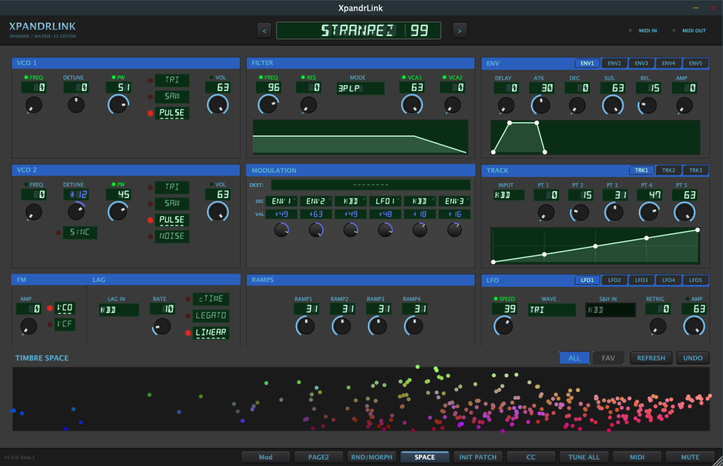 xpandrlink Oberheim Xpander editor, Matrix-12 editor, editor VST3 Xpander, plugin AU Matrix-12, XplorerEditor, sintetizzatori Oberheim, XpandrLink GitHub