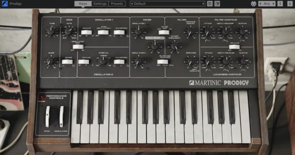 Martinic, Prodigy, Moog Prodigy, sintetizzatori, plugin, synth analogici, VST, VST3, AU, AAX, martinic prodigy