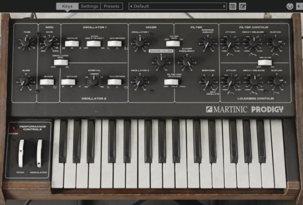 Martinic, Prodigy, Moog Prodigy, sintetizzatori, plugin, synth analogici, VST, VST3, AU, AAX, martinic prodigy