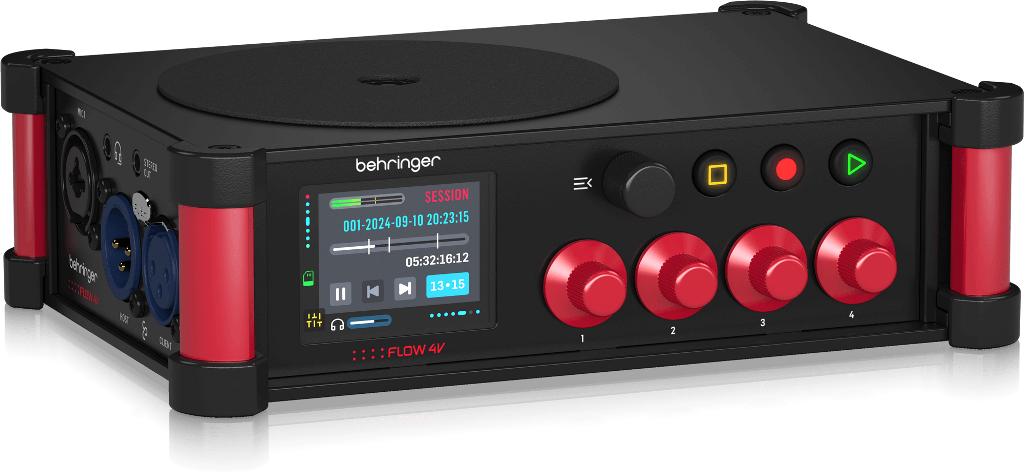 Behringer Flow 4, Behringer, FLOW 4V, FLOW 4VIO, firmware 1.4, SimplyPUT, StageConnect, recording, audio video, 32-bit float