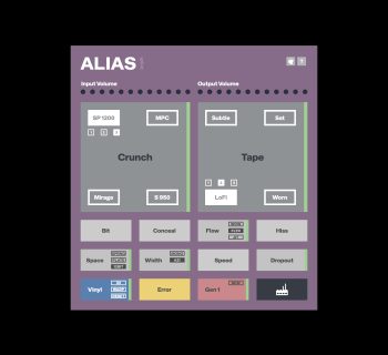 orph, ALIAS, plugin, VST3, Audio Unit, vintage sampler, tape emulation, lo-fi, sound design, vinile, cassette, CD, effetti audio, musica elettronica