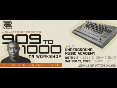Roland 909, Roland, 909 Day 2026, TR-909, Kevin Saunderson, Detroit techno, drum machine, techno, musica elettronica, TR-1000