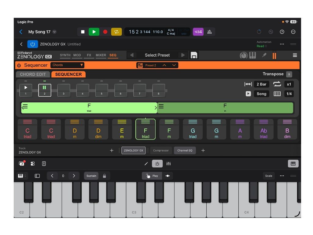 Roland ZENOLOGY, ZENOLOGY GX, Roland, ZEN-Core, iPad, AUv3, sintetizzatori, software musicali, Roland Cloud, iOS