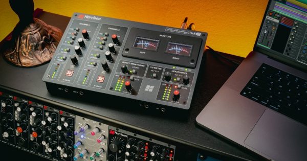 Harrison Audio Flex-10, interfaccia audio, USB, ADAT, H-DRIVE, Mixbus 12, recording, studio, MidiWare