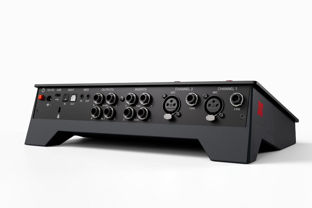Harrison Audio Flex-10: caratteristiche principali Interfaccia audio USB/ADAT 10 ingressi / 12 uscite Conversione fino a 32 bit/192 kHz 2 preamplificatori microfonici Harrison Saturazione a trasformatore H-DRIVE™ Filtri passa-alto e passa-basso Harrison 2 ingressi Hi-Z per strumenti 8 canali ADAT I/O MIDI I/O tramite TRS 3,5 mm Insert bilanciati sui due canali principali 2 uscite monitor indipendenti 2 uscite cuffie Compatibilità con Mac, Windows e Linux Harrison Mixbus 12 incluso Harrison Creator Pack incluso