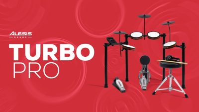 Alesis, Alesis Turbo Pro, batteria elettronica, batterie elettroniche, Mesh Head, batteria digitale, Bluetooth, Drumeo, BFD Player, Sound Wave Distribution