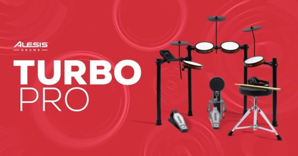 Alesis, Alesis Turbo Pro, batteria elettronica, batterie elettroniche, Mesh Head, batteria digitale, Bluetooth, Drumeo, BFD Player, Sound Wave Distribution
