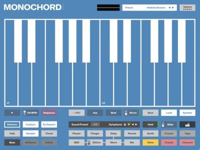 orph, MONOCHORD, plugin, strumenti virtuali, VST3, Audio Unit, software musicale, chord instrument, multisampler, sound design, synth, MIDI, DAW