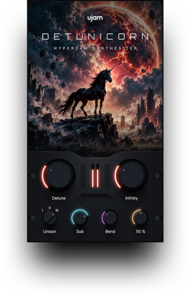 UJAM, DETUNICORN, sintetizzatori software, plug-in VST, hypersaw, supersaw, produzione musicale, musica elettronica, hyperpop, plug-in gratuiti, news