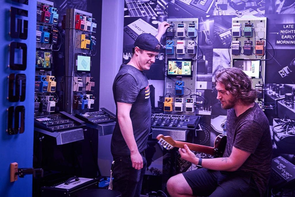 Roland, Roland Store New York, BOSS, Drum Workshop, DW, TR-808, sintetizzatori, pianoforti digitali, strumenti musicali, New York, manuele barbini, news