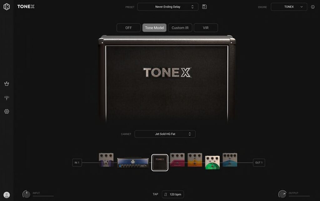 IK Multimedia, TONEX, TONEX Free Unlimited, TONEX 2.2, TONEX Modeler, Tone Model, ToneNET, software per chitarra, software per basso, amp modeling, AI Machine Modeling