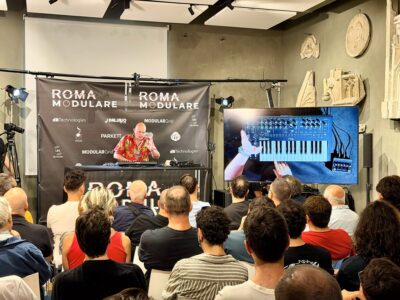 roma modulare 2026, alfredo migliavacca, sm strumenti musicali, luoghi del suono, news, reportage, sintetizzatori, synth, musica elettronica, roma modulare