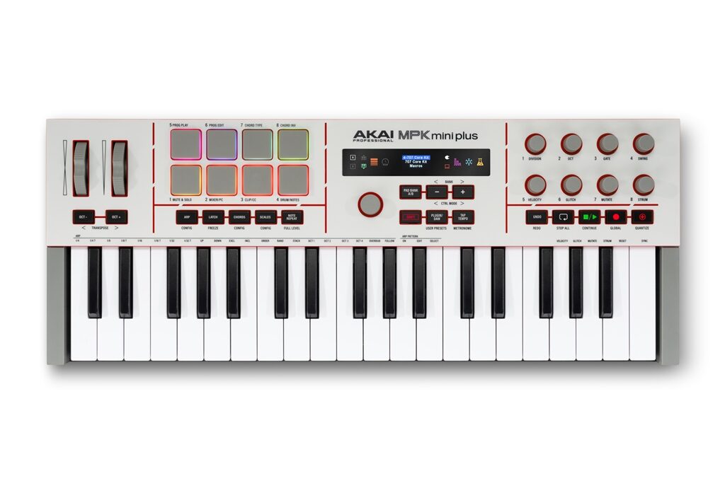 Akai Professional MPK Mini Plus II, Master keyboard MIDI, Controller MIDI, Tastiere MIDI, MPC, Produzione musicale, Ableton Live, Native Instruments, Sintetizzatori modulari, news, midiware