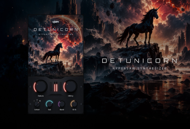 UJAM, DETUNICORN, sintetizzatori software, plug-in VST, hypersaw, supersaw, produzione musicale, musica elettronica, hyperpop, plug-in gratuiti, news