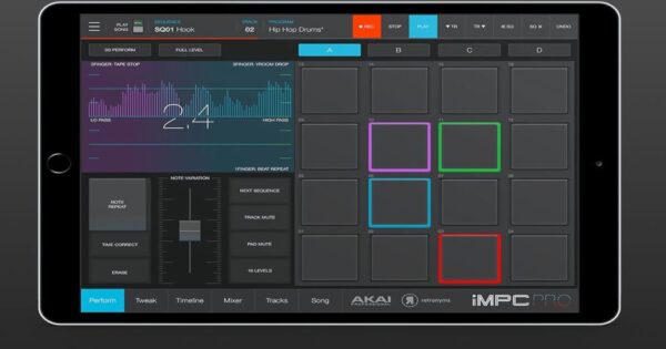 Akai Professional, iMPC Pro 2, Stem Splitter AI, AUv3, iPad, iOS, iPadOS, sampler, beatmaking, produzione musicale, intelligenza artificiale, midiware, news