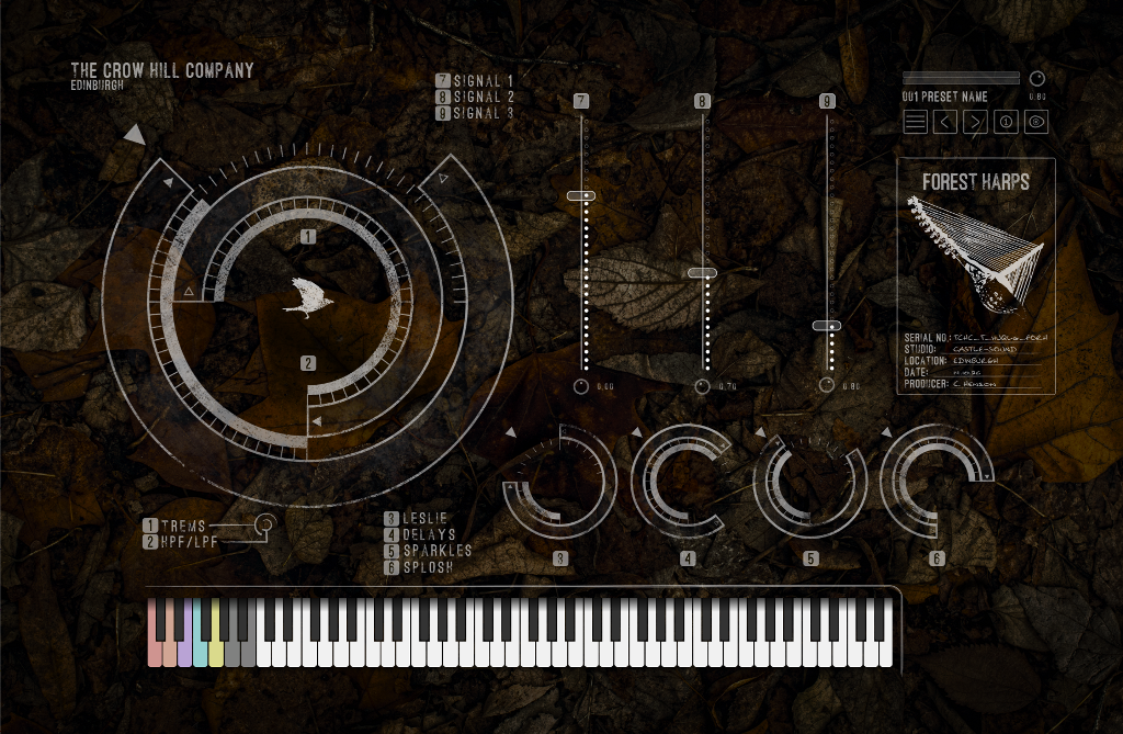 The Crow Hill Company Forest Harps, strumenti virtuali, plug-in VST, sound design, musica ambient, Christian Henson, salterio, colonne sonore, campionamenti, news